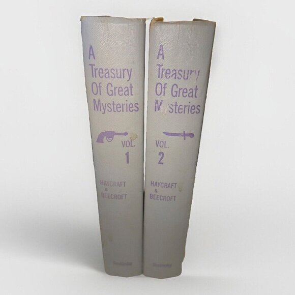 A Treasury of Great Mysteries by Howard Haycraft & John Beecroft Vol 1 & 2 HC - Picture 1 of 14